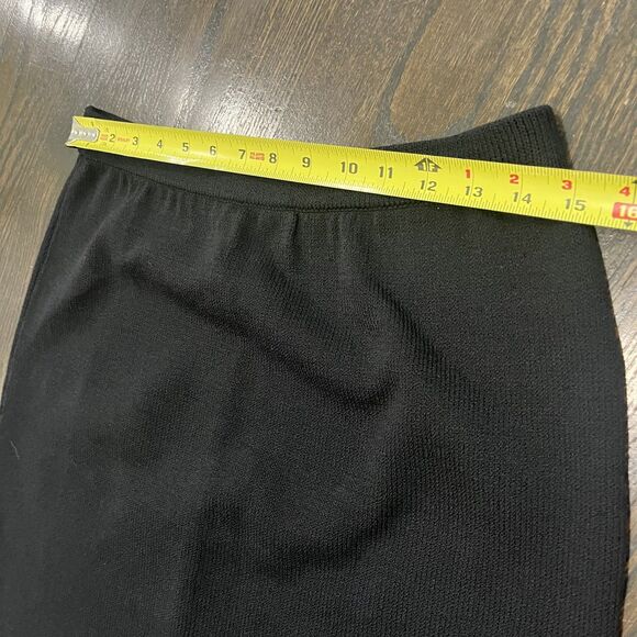 ST. JOHN BASICS Santana Knit Pencil Skirt Women’s 8 Black Classic Minimalist - Picture 5 of 5